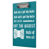 Big Balls van Yarn ・ Kroeskraft {Donker} Klembord (Links)