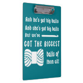 Big Balls van Yarn ・ Kroeskraft {Donker} Klembord (Rechts)