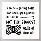 Big Balls van Yarn Poster (Voorkant)