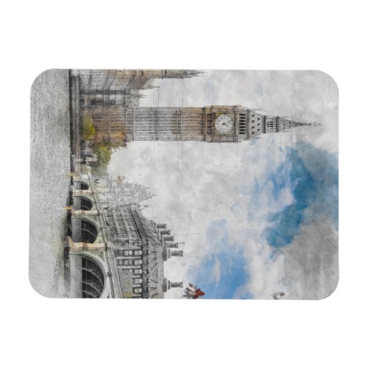 Big Ban, London, United Kingdom Magneet (Horizontaal)