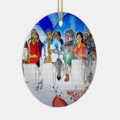 Big Band Music Keramisch Ornament (Rechts)