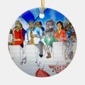 Big Band Music Keramisch Ornament (Voorkant)