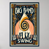 Big Band Swing Dance Poster (Voorkant)
