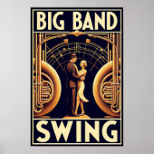 Big Band Swing Dance Poster (Voorkant)