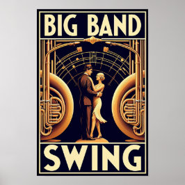  Big Band Swing Dance Poster