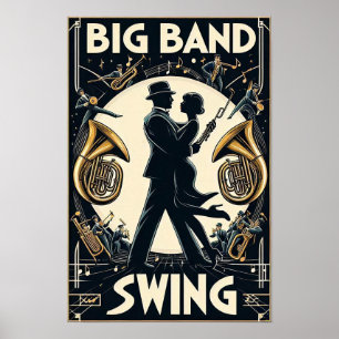 Big Band Swing Dance Poster