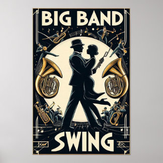  Big Band Swing Dance Poster