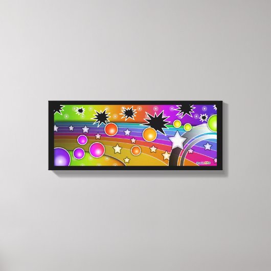 Big Bang Black Hole (Long) Wrapped Canvas (Voorkant)