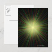 Big Bang, conceptuele computerkunst. Briefkaart (Voorkant / Achterkant)