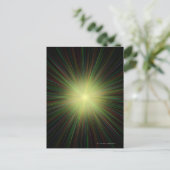 Big Bang, conceptuele computerkunst. Briefkaart (Staand voorkant)