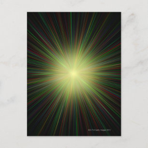 Big Bang, conceptuele computerkunst. Briefkaart