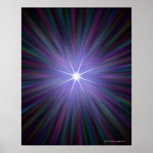 Big Bang, conceptuele computerkunst. Poster