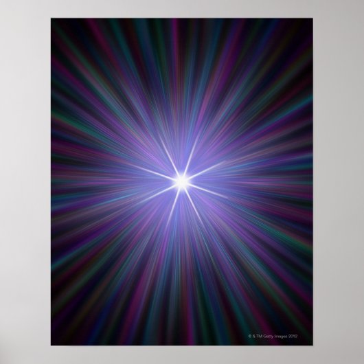 Big Bang, conceptuele computerkunst. Poster (Voorkant)