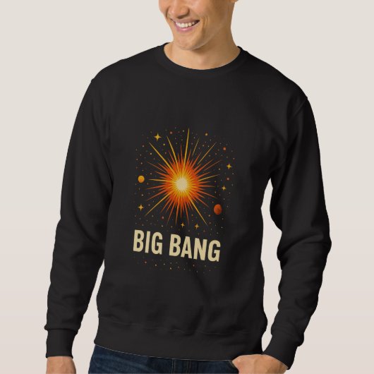 Big Bang Cosmic Explosion Vintage Art  Trui (Voorkant)