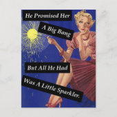 Big Bang Fireworks  Let Single Girl Briefkaart (Voorkant)