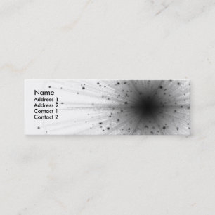 Big Bang-profielkaart van chic geek Mini Visitekaartje