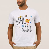 Big Bang Solar System T-shirt Design Science Gek (Voorkant)