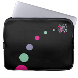 Big Bang Theory kleurensplinterplaneten ruimte Laptop Sleeve