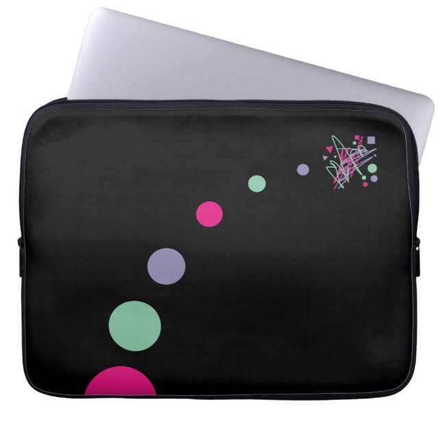 Big Bang Theory kleurensplinterplaneten ruimte Laptop Sleeve (Voorkant)