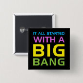 Big Bang Vierkante Button 5,1 Cm (Voorkant /achterkant)