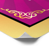 Big Bash Pink Sweet 16 WelkomstPoster Poster (Hoek)