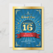 Big Bash Sweet 16 Uitnodiging (Voorkant)