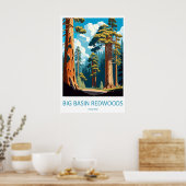 Big Basin Redwoods State Park 1 Poster (Keuken)