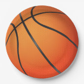 Big Basketball Papieren Bordje (Voorkant)