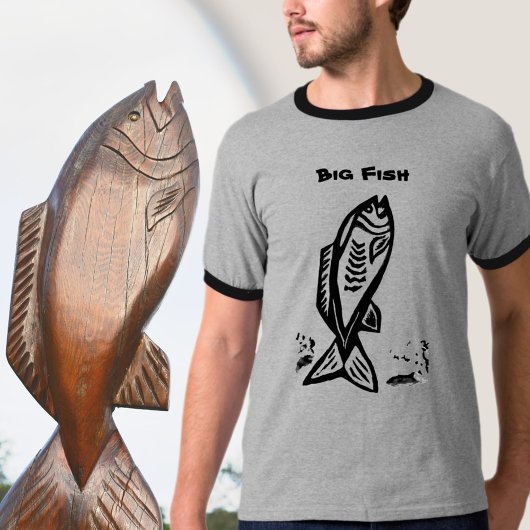 Big Bass Fish Primitieve Kunst Trui