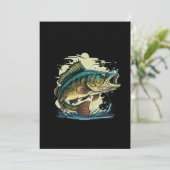 big-bass-fish-vector-cartoon-tshirt-big-bass-fish- save the date (Staand voorkant)
