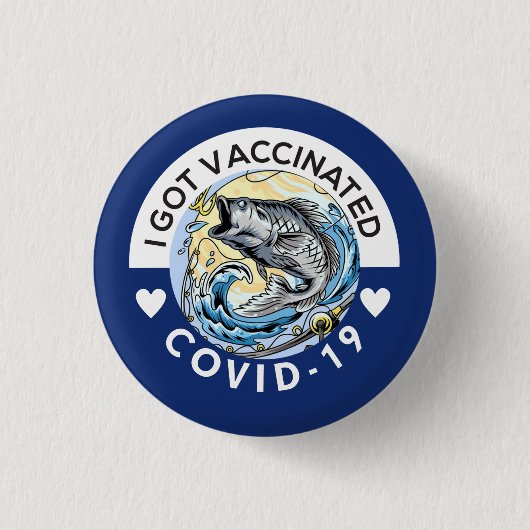 Big Bass Fisherman's Vaccine Button (Voorkant)