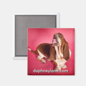 Big Basset Kiss Magnet (Voorkant / Achterkant)