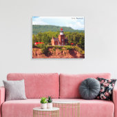 Big Bay Bay Lighthouder van watercanvas afdruk Canvas Afdruk (Insitu (Woonkamer))