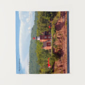 Big Bay Bay Lighthouder van watertapijt Wandkleed (Voorkant)