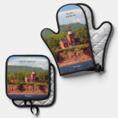 Big Bay Bay Lighthouse Ovenwant & Pannenlap Set (Voorkant / Achterkant)