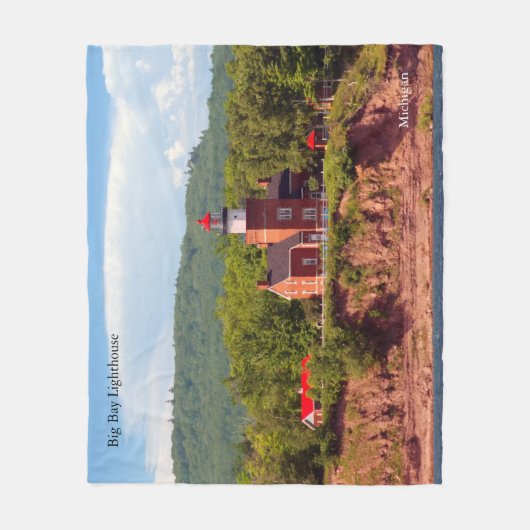Big Bay Lighthouder van water Fleece deken (Voorkant)