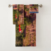 Big Bay Lighthouder van waterhanddoekset Bad Handdoek (Insitu)