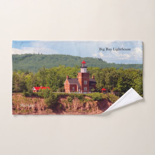 Big Bay Lighthouder van waterhanddoekset Bad Handdoek (Handdoek)