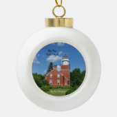 Big Bay Lighthouse ball of snowflake ornament (Voorkant)