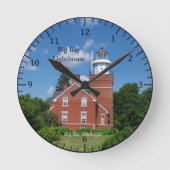 Big Bay Lighthouse clock Ronde Klok (Voorkant)