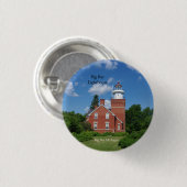 Big Bay Lighthouse knop Ronde Button 3,2 Cm (Voorkant /achterkant)