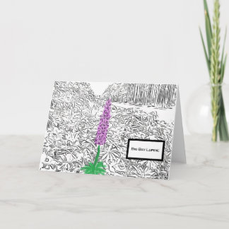 Big Bay Lupine 2023 Blank Notecard Kaart