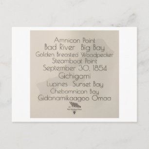 Big Bay Madeline Island Woorden Ansichtkaart Briefkaart