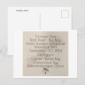 Big Bay Madeline Island Words Postcard Briefkaart (Voorkant / Achterkant)