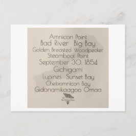 Big Bay Madeline Island Words Postcard Briefkaart