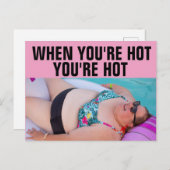 BIG BBW BIG BIKINI-MEISJE VOOR ELK Briefkaart (Voorkant / Achterkant)