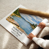 Big Bear Lake California Poster, Aquarel Poster