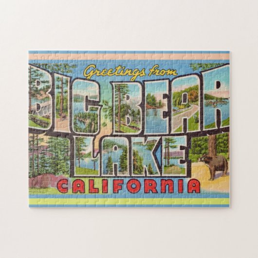 Big Bear Lake Californië 11x14 Legpuzzel (Horizontaal)