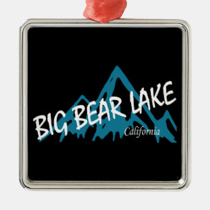Big Bear Lake Californië Bergen Metalen Ornament
