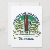 Big Bear Lake Californië ski logo (Voorkant)